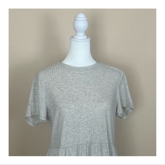 🩶 Oatmeal-Colored Babydoll Dress || Lily Rose || Size XL (Juniors) - Picture 3 of 4